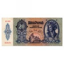 20 Pengő Bankjegy 1941 érdekes sorszám 013131