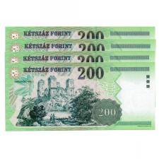 200 Forint Bankjegy 1998 FD UNC sorszámkövető 4db