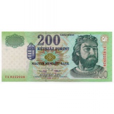 200 Forint Bankjegy 2001 FA UNC