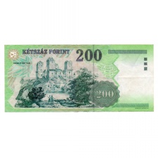 200 Forint Bankjegy 2001 FE VF