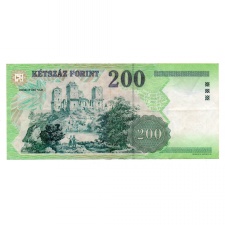 200 Forint Bankjegy 2001 FE VF