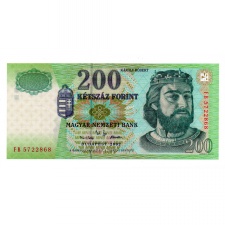 200 Forint Bankjegy 2002 FB EF