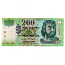 200 Forint Bankjegy 2002 MINTA 0000142