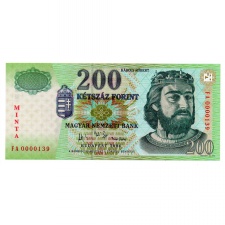 200 Forint Bankjegy 2004 MINTA