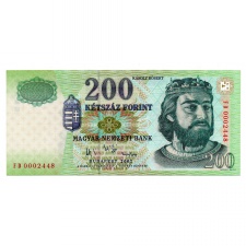 200 Forint Bankjegy 2007 FD gVF alacsony sorszám