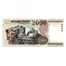 2000 Forint Bankjegy 1998 CA UNC, hullámos papír
