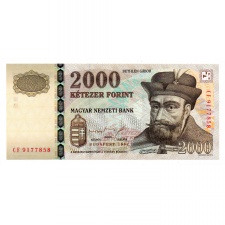 2000 Forint Bankjegy 1998 CF EF