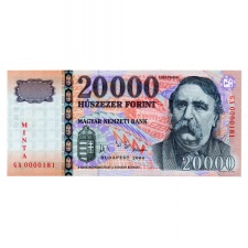 20000 Forint Bankjegy 2004 MINTA