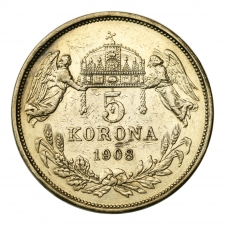 Ferenc József 5 Korona 1908 K-B 