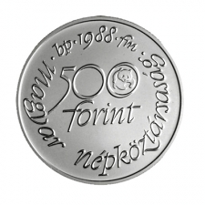 1988. Világ Vadvédelmi Alap (I.) ezüst 500 Forint. BU
