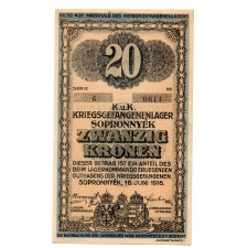 1916 Sopronnyék 20 Korona