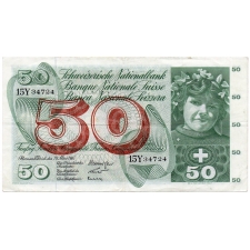Svájc 50 Frank Bankjegy 1963