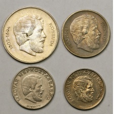 4 db Kossuth 5 Forint 1947, 1967, 1979, 1984