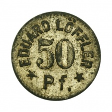 Eduard Löffler 50 Pfennig token