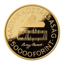 Liszt Ferenc 50000 Forintt 2011, arany PIEFORT 13,96 g