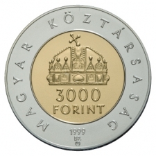 1999 Államalapítás 3000 Forint BU