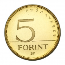 5 Forint 1992 PP Próbaveret
