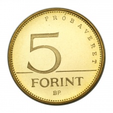 5 Forint 1992 PP Próbaveret