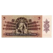 5 Pengő Bankjegy 1939 aUNC külömleges sorszám 022222