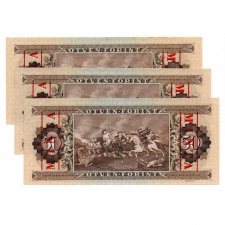 50 Forint Bankjegy 1969 MINTA sorszámkövető 3db