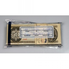 50 Forint Bankjegy 1980 H sorozat 100 db UNC MNB kötegben