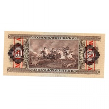 50 Forint Bankjegy 1980 MINTA lyukasztás és bélyegzés D000
