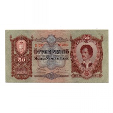 50 Pengő Bankjegy 1932 VF