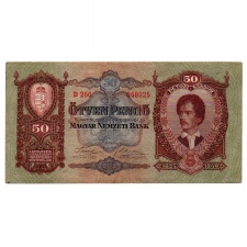 50 Pengő Bankjegy 1932 F