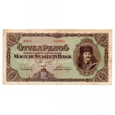 50 Pengő Bankjegy 1945 F