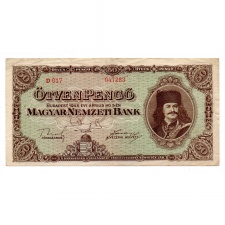 50 Pengő Bankjegy 1945 VF
