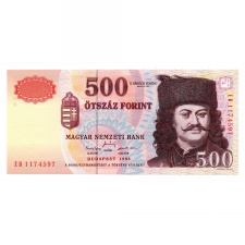 500 Forint Bankjegy 1998 EB UNC