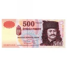 500 Forint Bankjegy 1998 EF sorozat UNC
