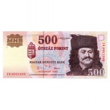 500 Forint Bankjegy 2003 EB aUNC-UNC, hajtatlan