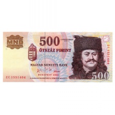500 Forint Bankjegy 2006 EC sorozat 1956 50. évforduló XF
