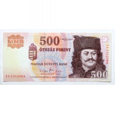 500 Forint Bankjegy 2007 EA UNC