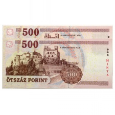 500 Forint Bankjegy 2008 EA MINTA sorszámkövető pár