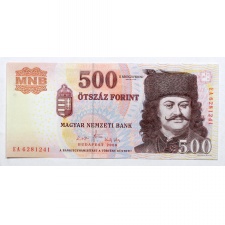 500 Forint Bankjegy 2008 EA UNC