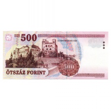 500 Forint Bankjegy 2008 EC VF