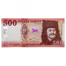 500 Forint Bankjegy 2018 EF UNC forgalmi sorszám