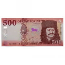 500 Forint Bankjegy 2018 EG UNC alacsony sorszám