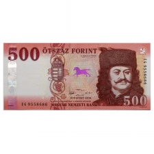 500 Forint Bankjegy 2018 EG UNC forgalmi sorszám