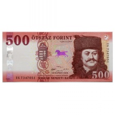 500 Forint Bankjegy 2018 EG gEF forgalmi sorszám