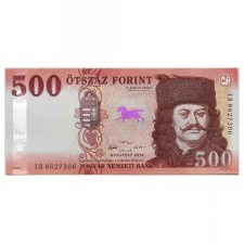 500 Forint Bankjegy 2018 EH UNC forgalmi sorszám