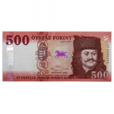 500 Forint Bankjegy 2022 EP UNC alacsony sorszám