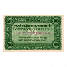 500 Korona Vásárlási visszatérítés  HANGYA 1898-tól