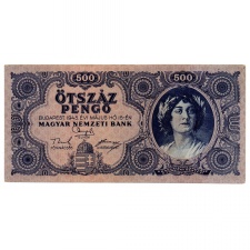 500 Pengő Bankjegy 1945 VF