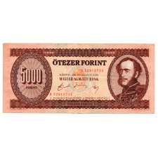5000 Forint Bankjegy 1990 H sorozat VF