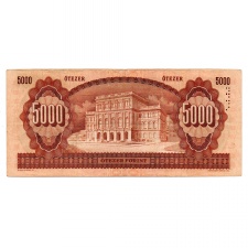 5000 Forint Bankjegy 1990 J sorozat F