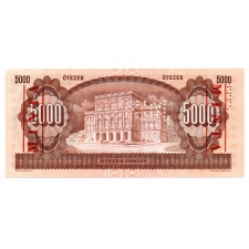 5000 Forint Bankjegy 1992 J sorozat MINTA