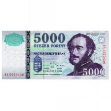 5000 Forint Bankjegy 1999 BA XF